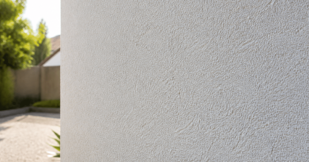 mur recouvert enduit textura grain moyen applique spatule