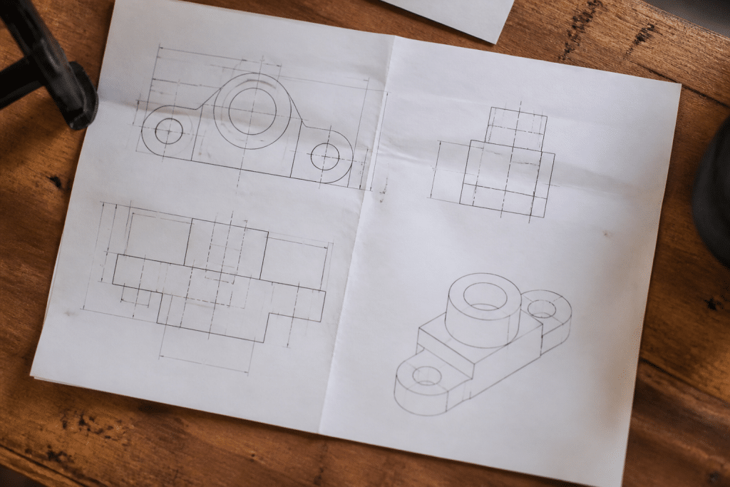 Feuille PDF avec spécifications techniques et dimensions produit