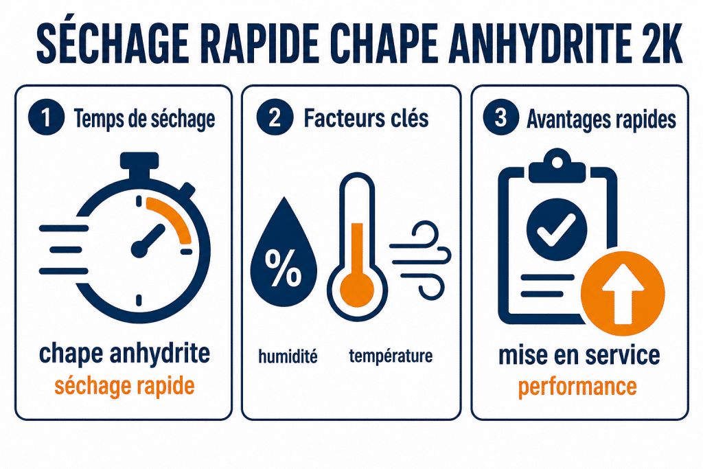 Séchage rapide chape anhydrite 2k