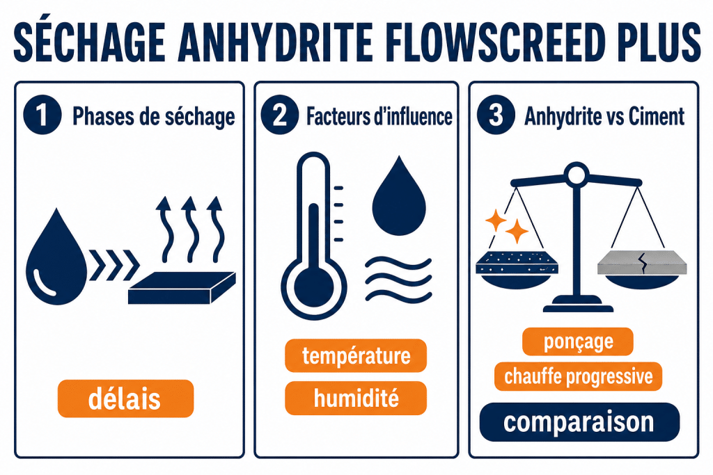 Séchage anhydrite flowscreed plus