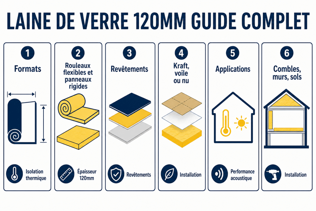 Laine de verre 120mm guide complet