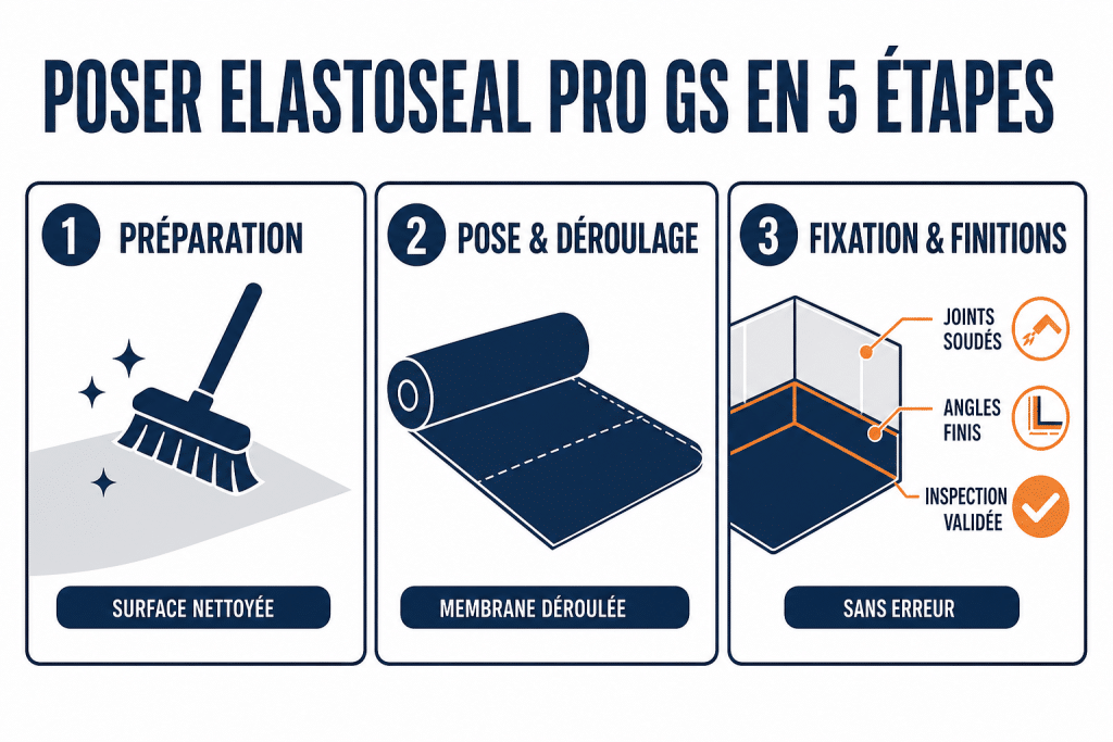 Poser elastoseal pro gs en 5 étapes