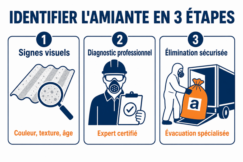 Identifier l'amiante en 3 étapes